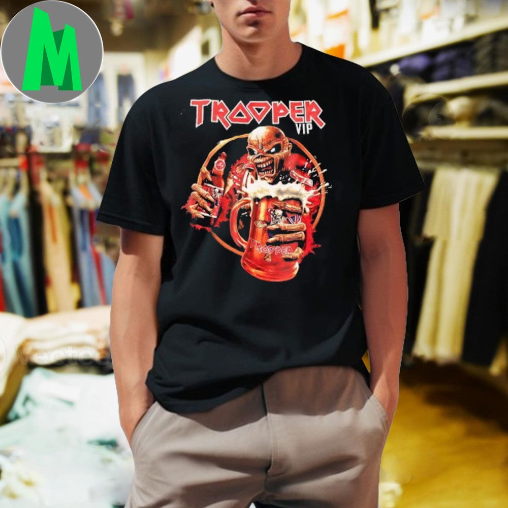 Trooper Iron Maiden 2025 Helsinki Keikan VIP On June - Adult & Kids T-Shirts, Sweatshirts & Hoodies apparel design preview 1