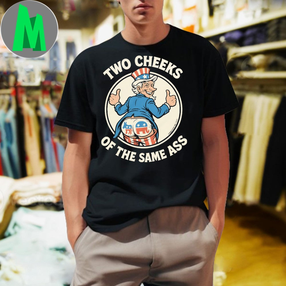 Two Cheeks Of The Same As Uncle Sam Political Satire - Adult & Kids T-Shirts, Sweatshirts & Hoodies apparel design preview 1