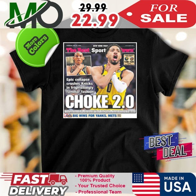 Tyrese Haliburton Choke 2.0 NY Post Viral Meme Fan - Adult & Kids T-Shirts, Sweatshirts & Hoodies apparel design preview 1