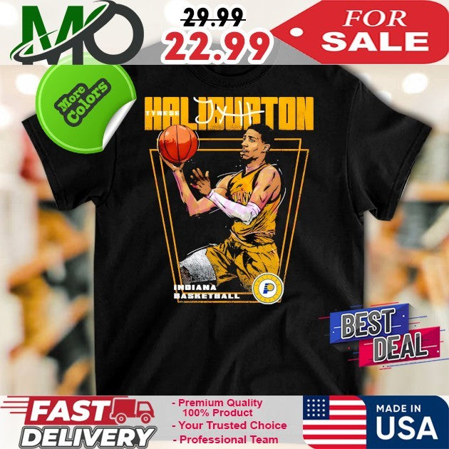 Tyrese Haliburton Indiana Pacers Basketball Premier - Adult & Kids T-Shirts, Sweatshirts & Hoodies apparel design preview 1