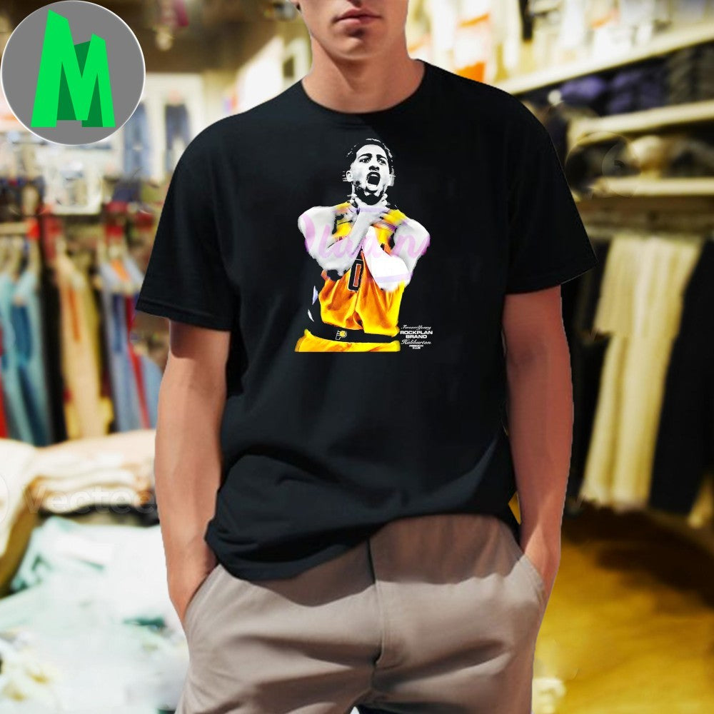 Tyrese Haliburton Vintage Scream Pose - Adult & Kids T-Shirts, Sweatshirts & Hoodies apparel design preview 1