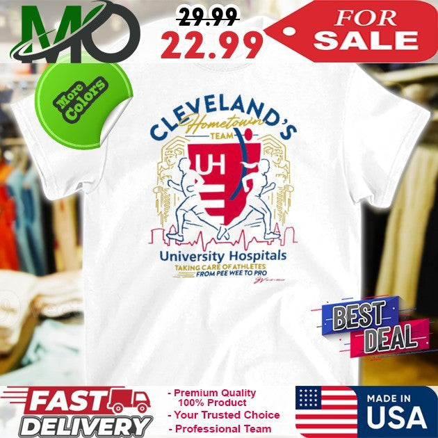 University Hospitals Cleveland Running City Hometown - Adult & Kids T-Shirts, Sweatshirts & Hoodies apparel design preview 1