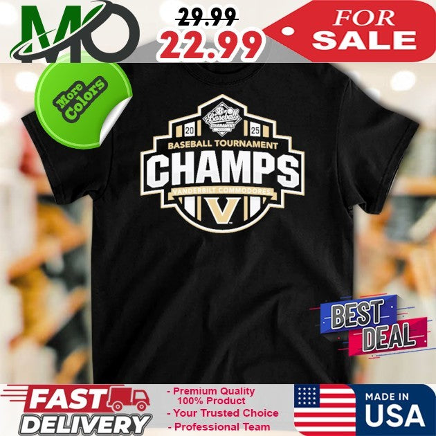 Vanderbilt Commodores 2025 SEC Baseball Conference - Adult & Kids T-Shirts, Sweatshirts & Hoodies apparel design preview 1