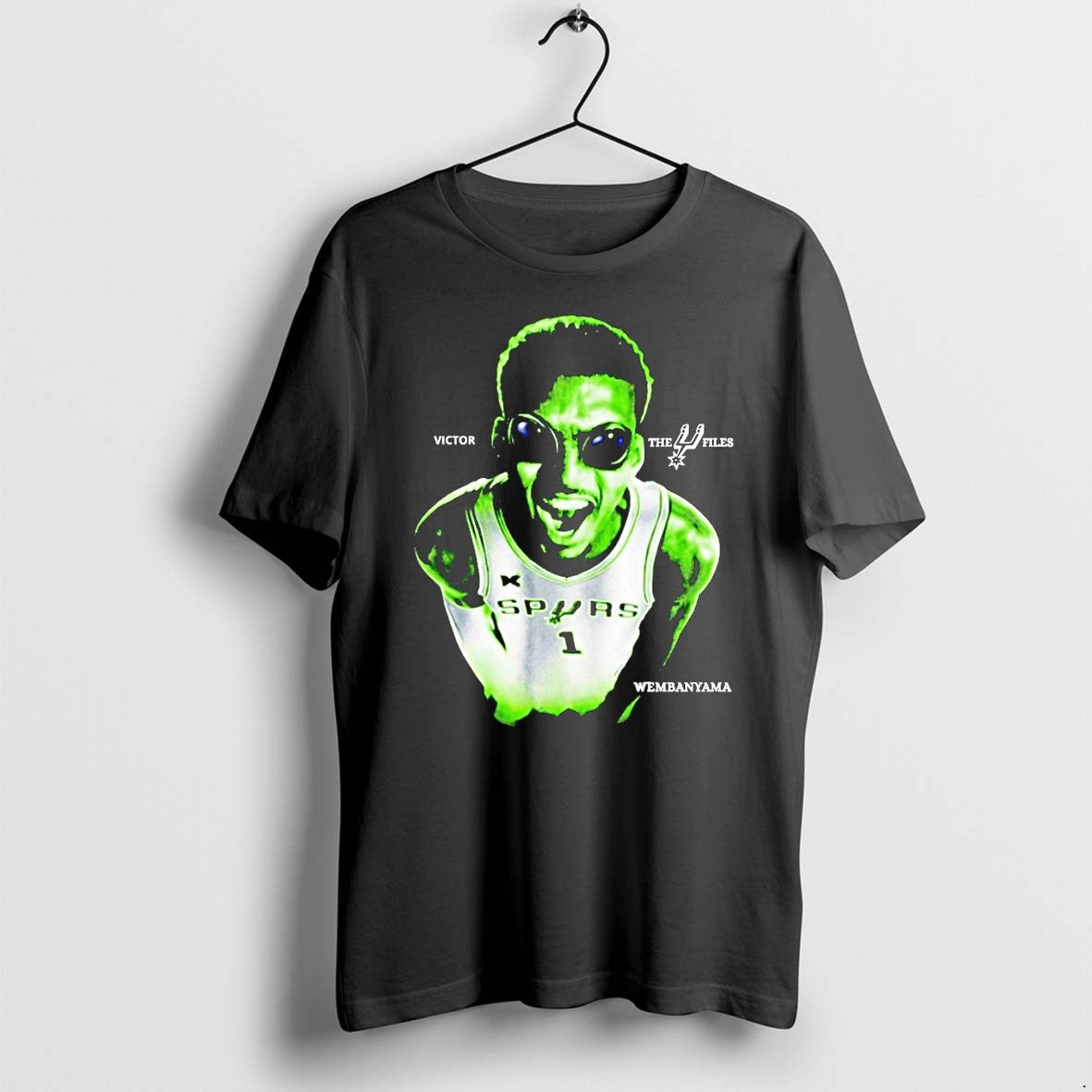 Official Victor Wembanyama Spurs Inspired The Alien - Adult & Kids T-Shirts, Sweatshirts & Hoodies apparel design preview 1