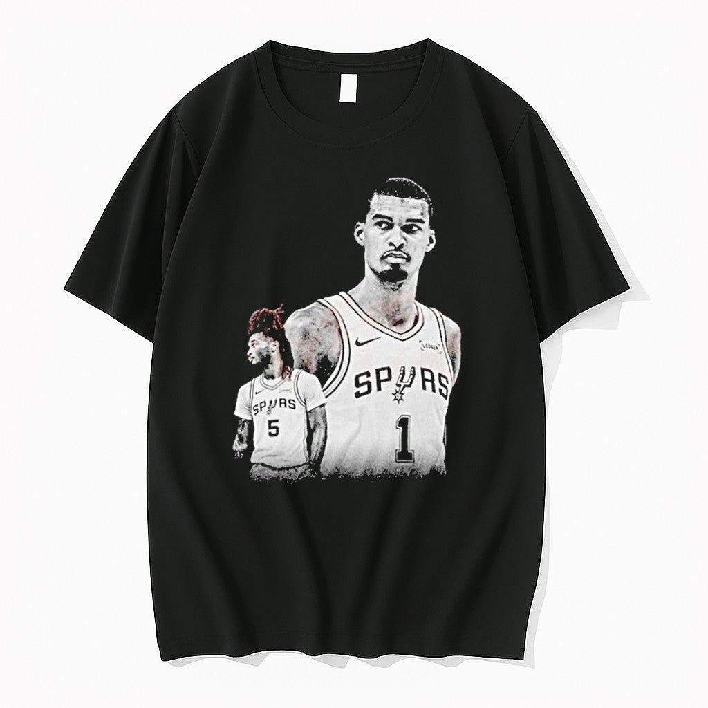 Official Victor Wembanyama And Stephon Castle Area 51 - Adult & Kids T-Shirts, Sweatshirts & Hoodies apparel design preview 1