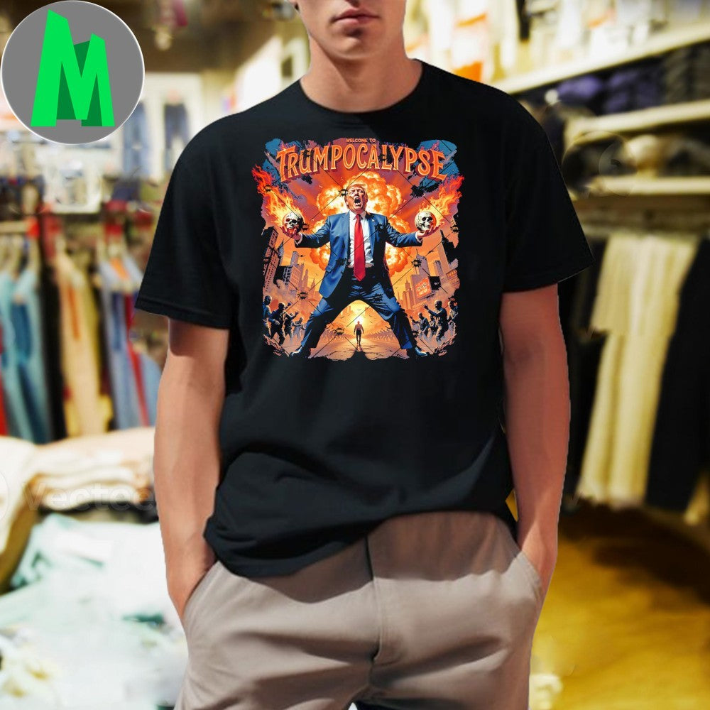 Welcome To Trump-ocalypse - Adult & Kids T-Shirts, Sweatshirts & Hoodies apparel design preview 1