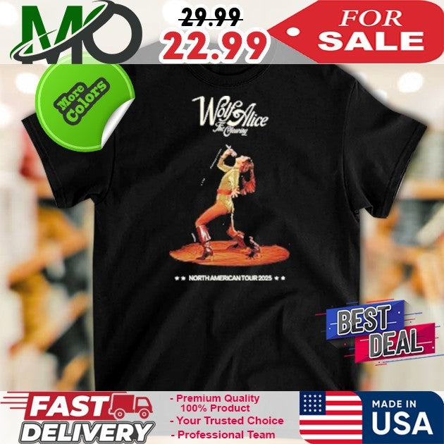 Wolf Alice The Clearing 2025 Tour Dates In North - Adult & Kids T-Shirts, Sweatshirts & Hoodies apparel design preview 1