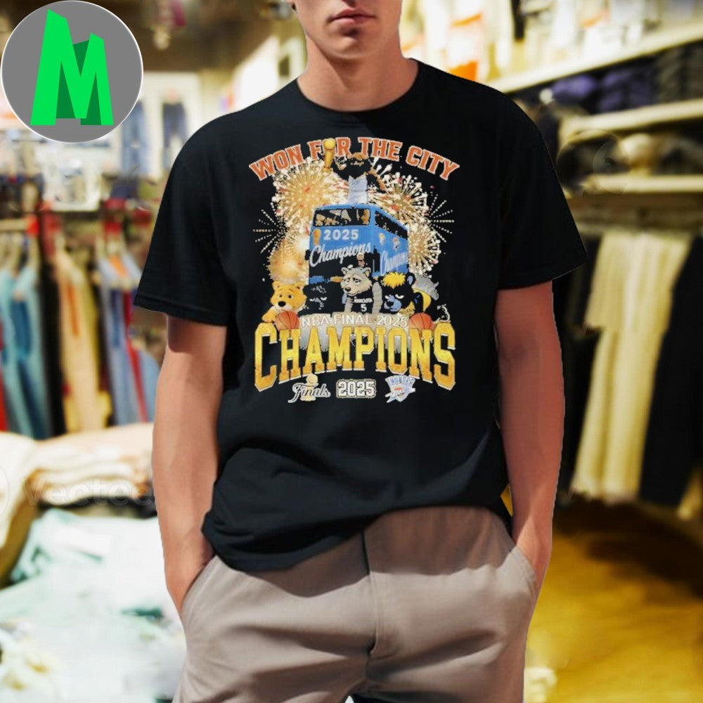 Won For The City Thunder Finals NBA 2025 Champions - Adult & Kids T-Shirts, Sweatshirts & Hoodies apparel design preview 1