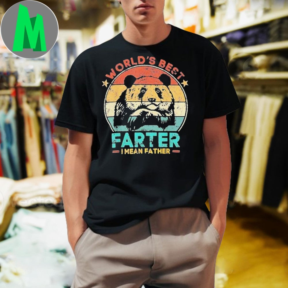 Worlds Best Farter I Mean Father Panda Bear Father's - Adult & Kids T-Shirts, Sweatshirts & Hoodies apparel design preview 1
