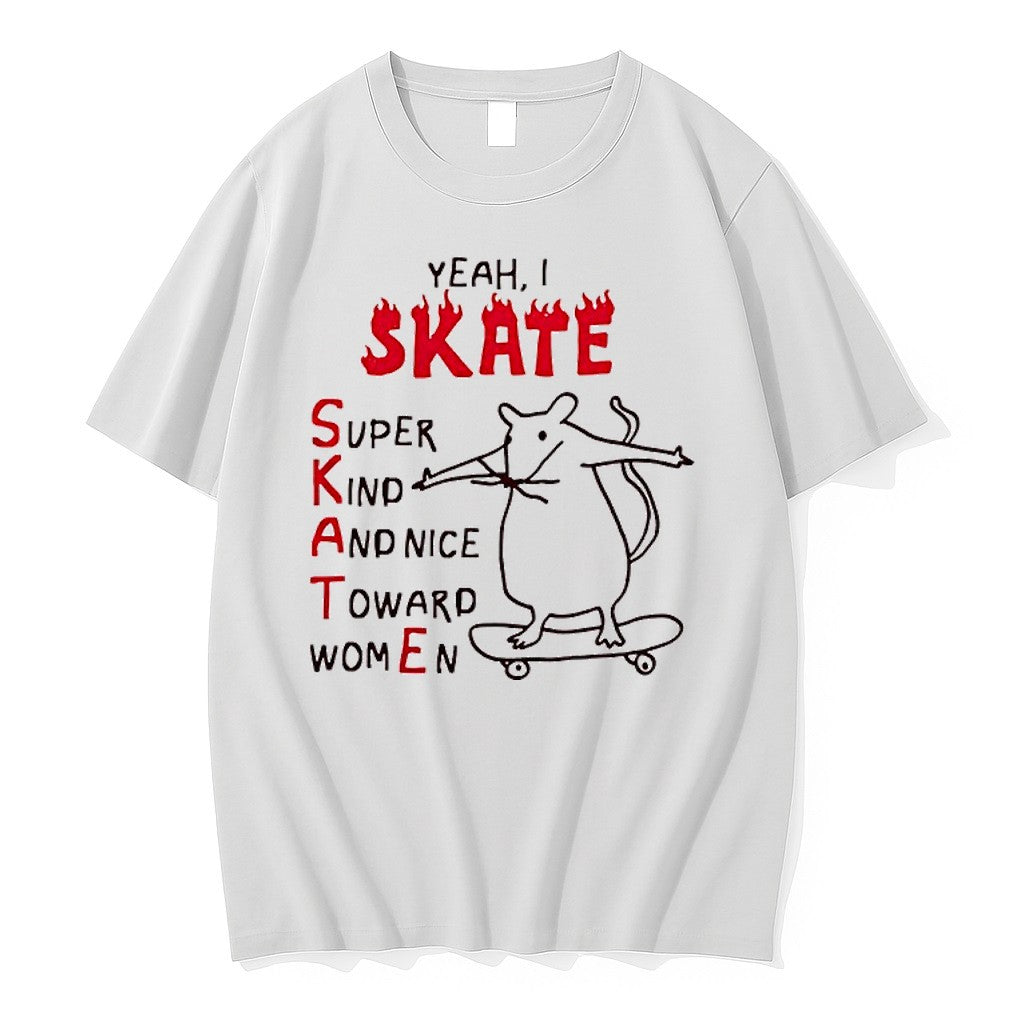 Official Yeah I Skate Super Kind And Nice Toward - Adult & Kids T-Shirts, Sweatshirts & Hoodies apparel design preview 1