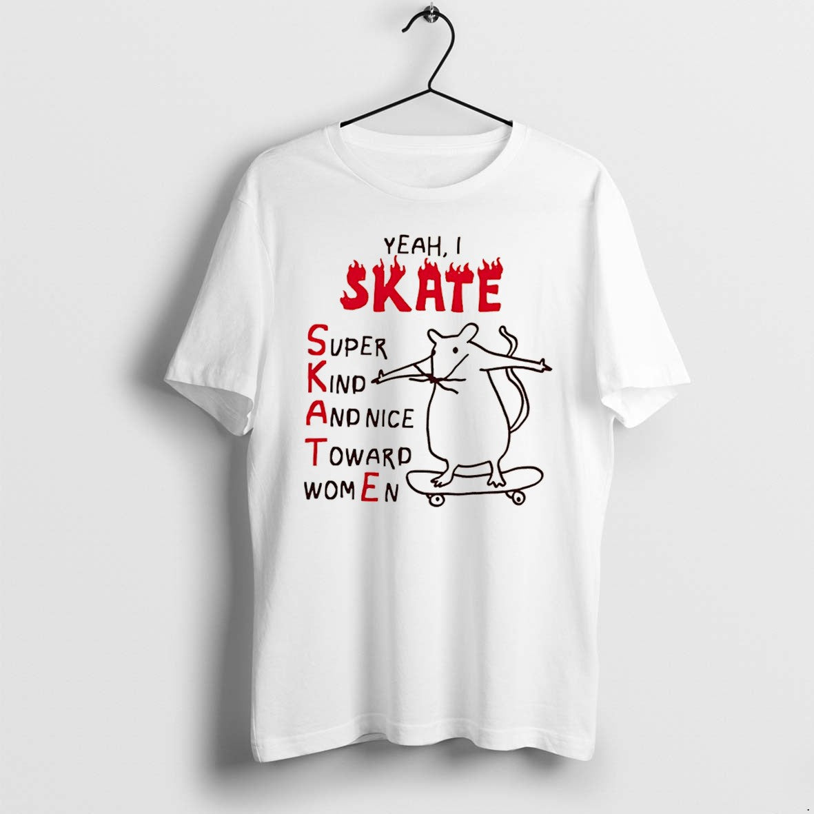 Official Yeah I Skate Super Kind And Nice Toward - Adult & Kids T-Shirts, Sweatshirts & Hoodies apparel design preview 1