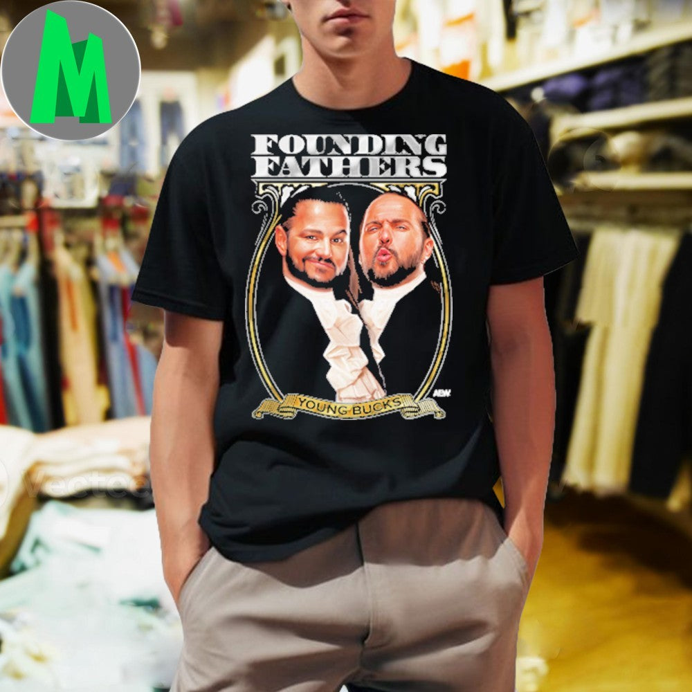 Young Bucks Founding Fathers Pro Wrestling Fan AEW - Adult & Kids T-Shirts, Sweatshirts & Hoodies apparel design preview 1