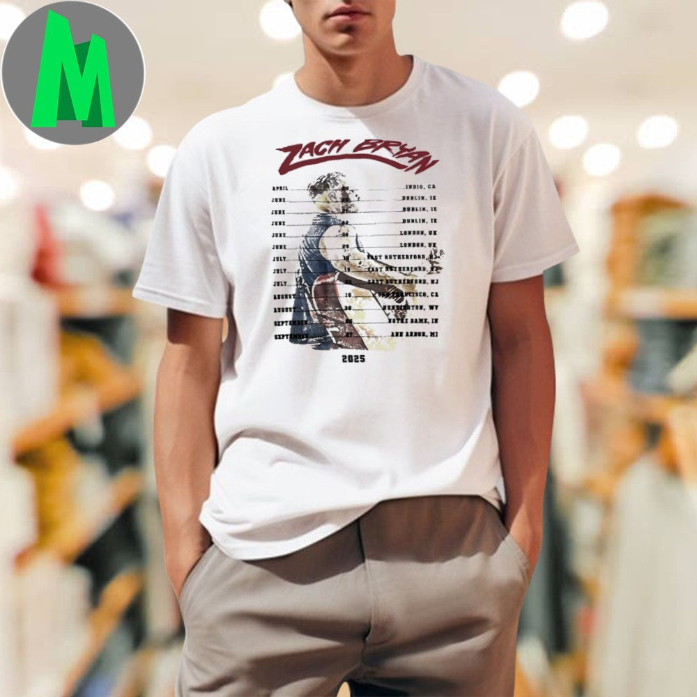 Zach Bryan Tour 2025 World Summer Show - Adult & Kids T-Shirts, Sweatshirts & Hoodies apparel design preview 1