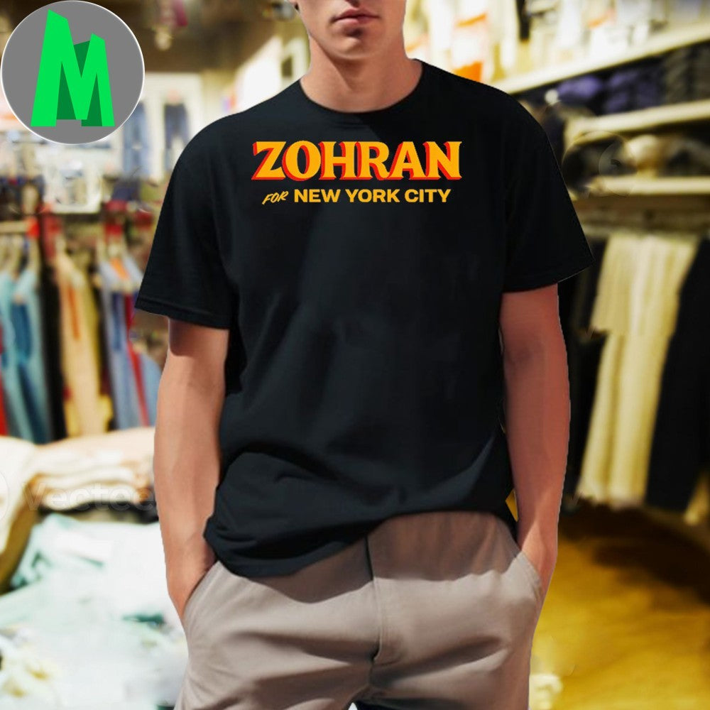 Zohran For New York City Political Campaign - Adult & Kids T-Shirts, Sweatshirts & Hoodies apparel design preview 1