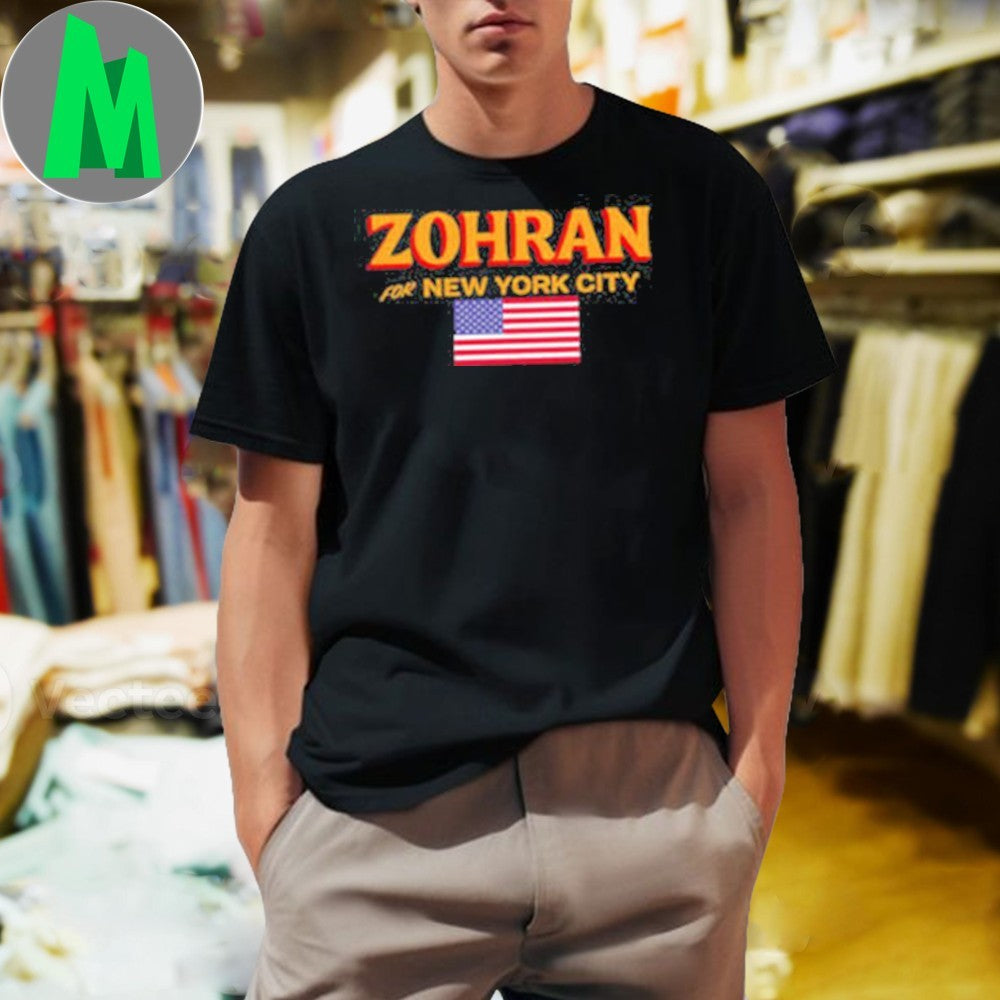 Zohran Mamdani for New York City Campaign - Adult & Kids T-Shirts, Sweatshirts & Hoodies apparel design preview 1