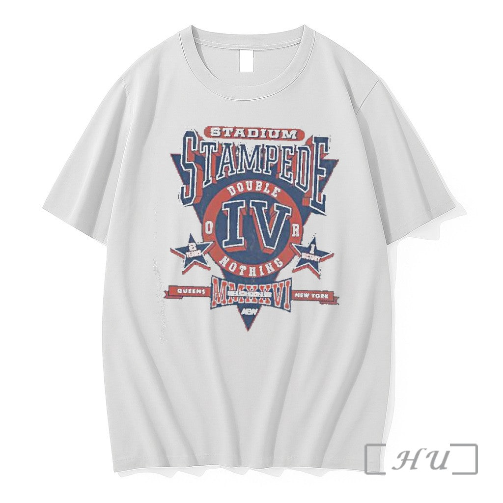 Officials Aew Double Or Nothing Stadium Stampede 2026 - Adult & Kids T-Shirts, Sweatshirts & Hoodies apparel design preview 1