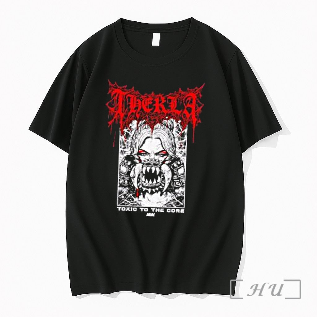 Officials Aew Thekla Toxic To The Core Monster Jaws - Adult & Kids T-Shirts, Sweatshirts & Hoodies apparel design preview 1