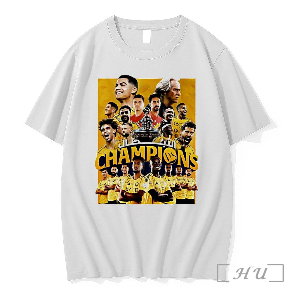 Officials Al Nassr Of The 2025 2026 Saudi Pro League - Adult & Kids T-Shirts, Sweatshirts & Hoodies apparel design preview 1