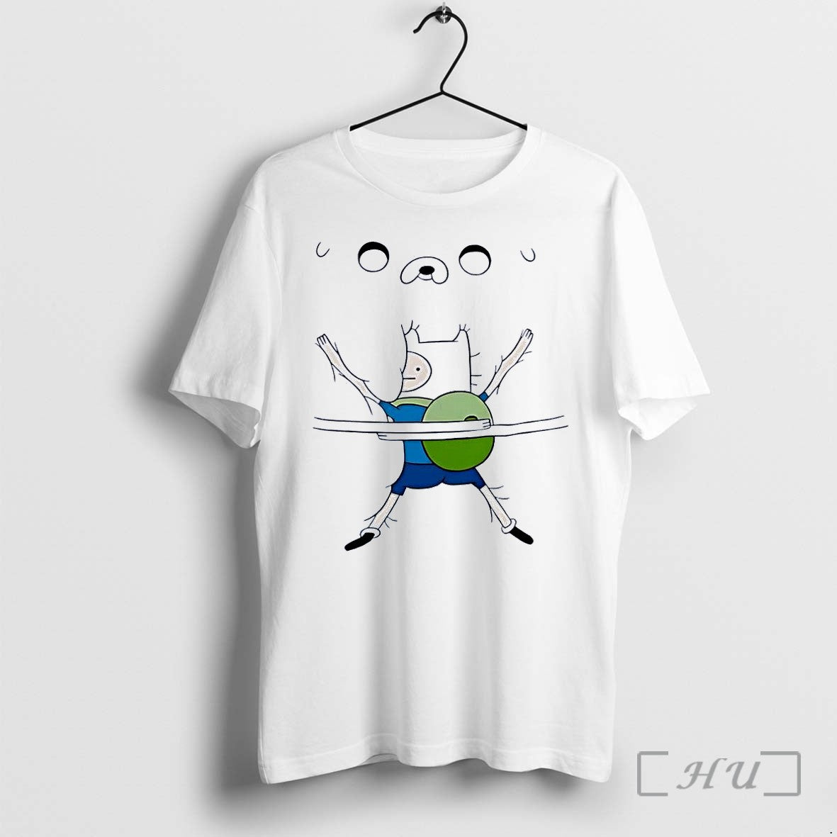 Officials Adventure Time Finn Jake Hat Face Bar White - Adult & Kids T-Shirts, Sweatshirts & Hoodies apparel design preview 1