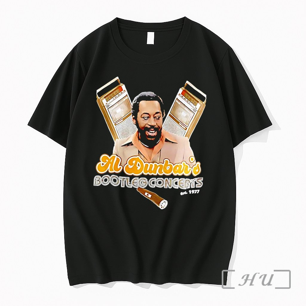 Officials Al Dunbars Bootleg Concerts Est 1977 Black - Adult & Kids T-Shirts, Sweatshirts & Hoodies apparel design preview 1
