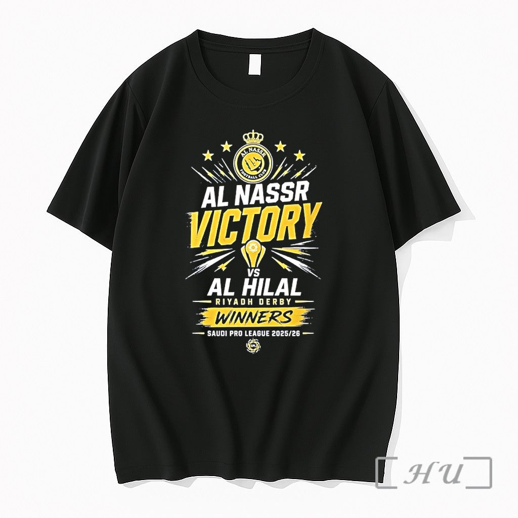 Officials Al Nassr Victory 2025 26 Saudi Pro League - Adult & Kids T-Shirts, Sweatshirts & Hoodies apparel design preview 1