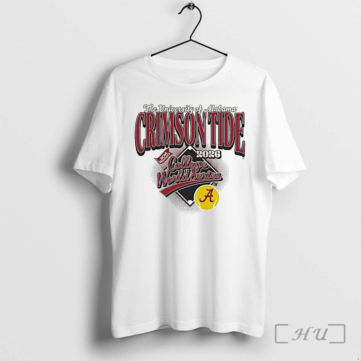 Officials Alabama Softball 2026 Womens College World - Adult & Kids T-Shirts, Sweatshirts & Hoodies apparel design preview 1
