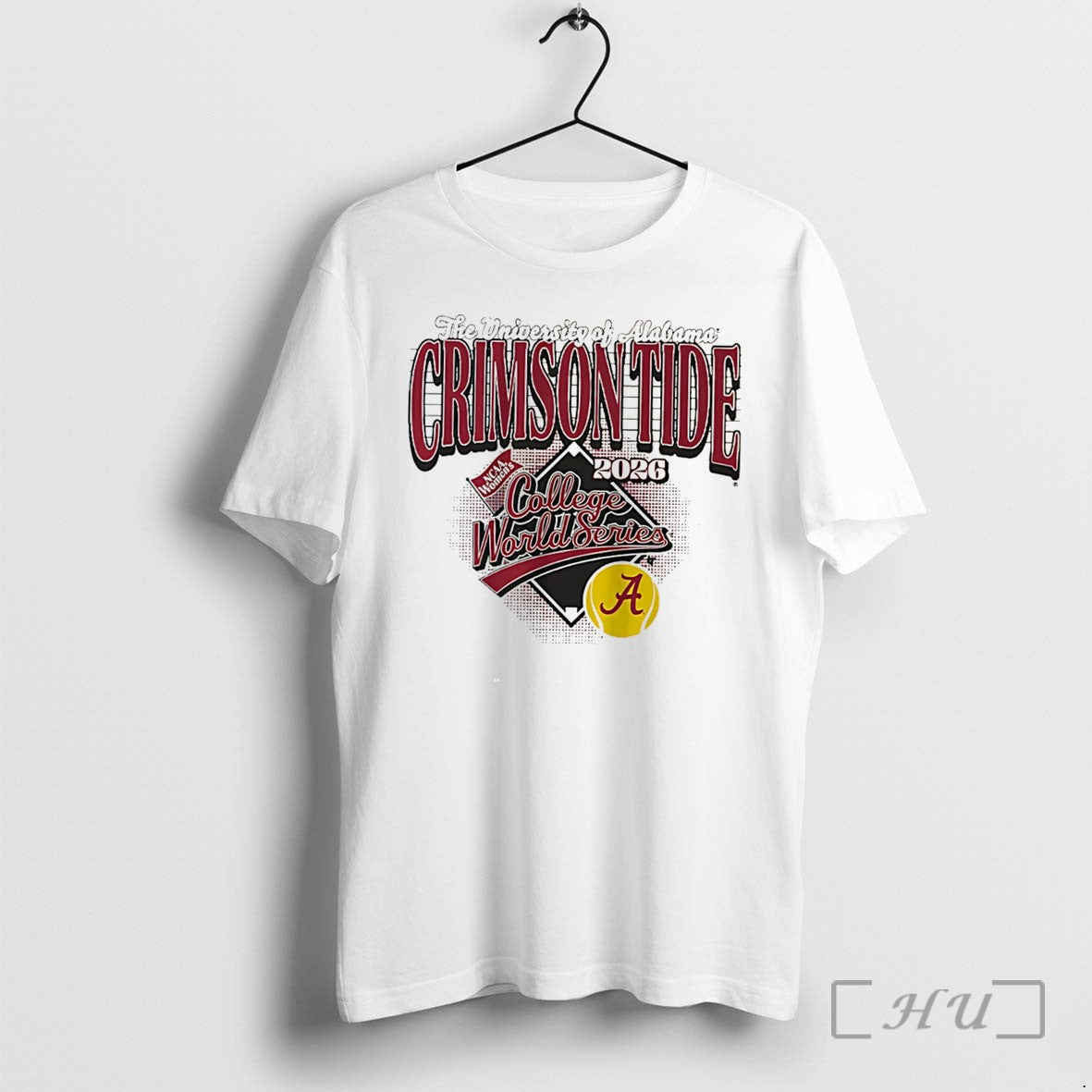 Officials Alabama Softball 2026 Womens College World - Adult & Kids T-Shirts, Sweatshirts & Hoodies apparel design preview 1
