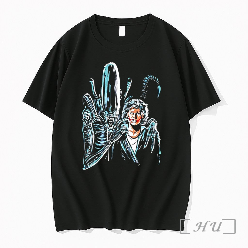 Officials Alien Xenomorph Ripley Sci Fi Horror - Adult & Kids T-Shirts, Sweatshirts & Hoodies apparel design preview 1