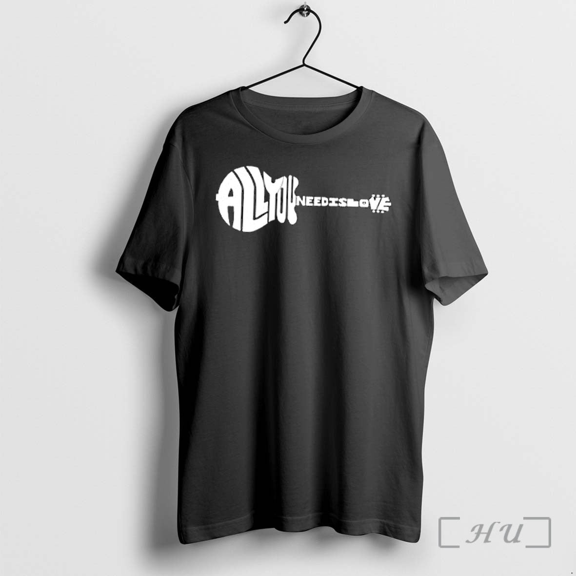 Officials All You Need Is Love Guitar Beatles Music - Adult & Kids T-Shirts, Sweatshirts & Hoodies apparel design preview 1