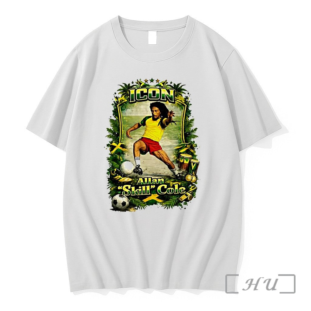 Officials Allan Skill Cole Icon Jamaican Football - Adult & Kids T-Shirts, Sweatshirts & Hoodies apparel design preview 1