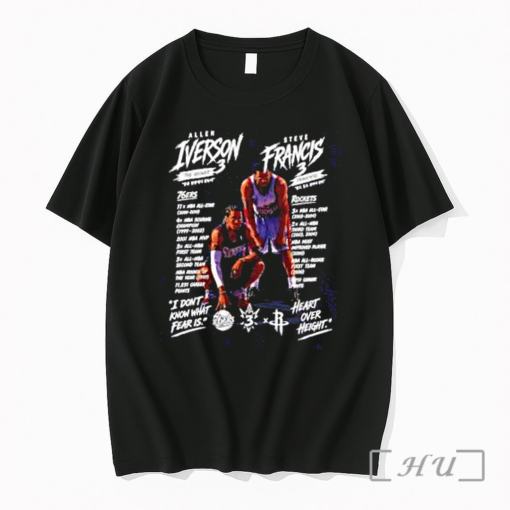 Officials Allen Iverson Steve Francis 3 Philadelphia - Adult & Kids T-Shirts, Sweatshirts & Hoodies apparel design preview 1