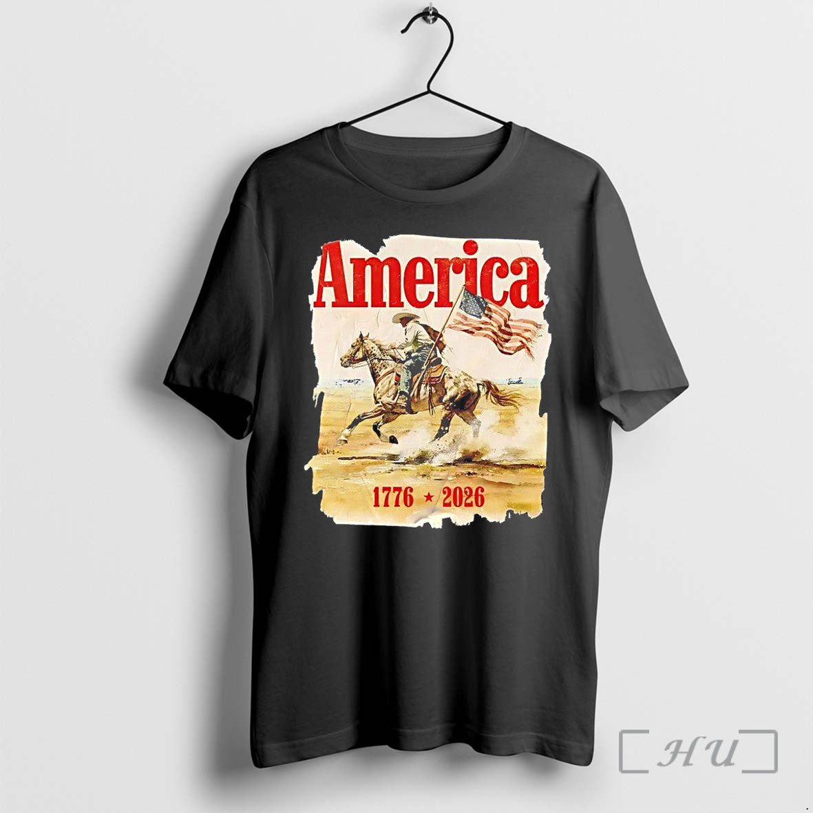 Officials America 1776 2026 Cowboy Riding Horse - Adult & Kids T-Shirts, Sweatshirts & Hoodies apparel design preview 1
