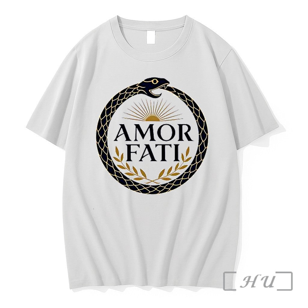 Officials Amor Fati Ouroboros Snake Sun Rays Laurel - Adult & Kids T-Shirts, Sweatshirts & Hoodies apparel design preview 1