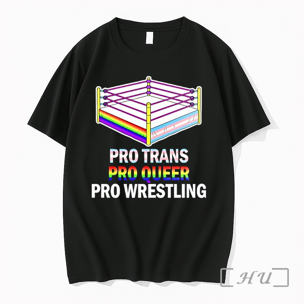 Officials Arena Pro Trans Queer Wrestling - Adult & Kids T-Shirts, Sweatshirts & Hoodies apparel design preview 1