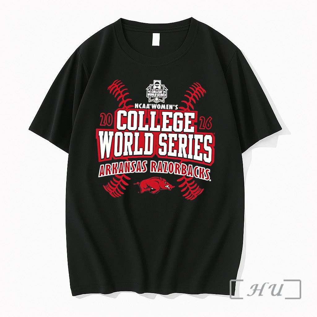 Officials Arkansas Razorbacks 2026 Womens College - Adult & Kids T-Shirts, Sweatshirts & Hoodies apparel design preview 1