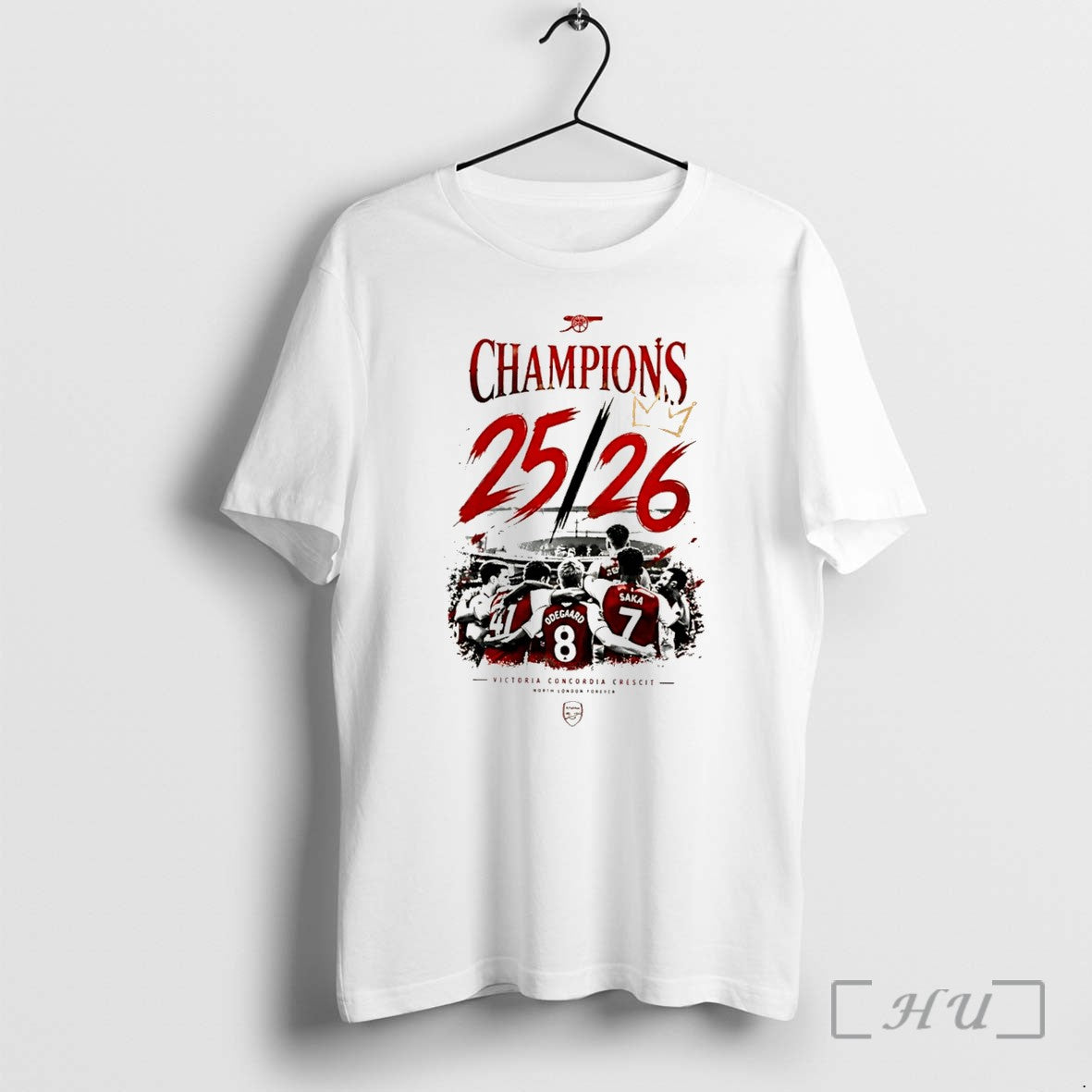 Officials Arsenal 2026 Premier League Champions North - Adult & Kids T-Shirts, Sweatshirts & Hoodies apparel design preview 1
