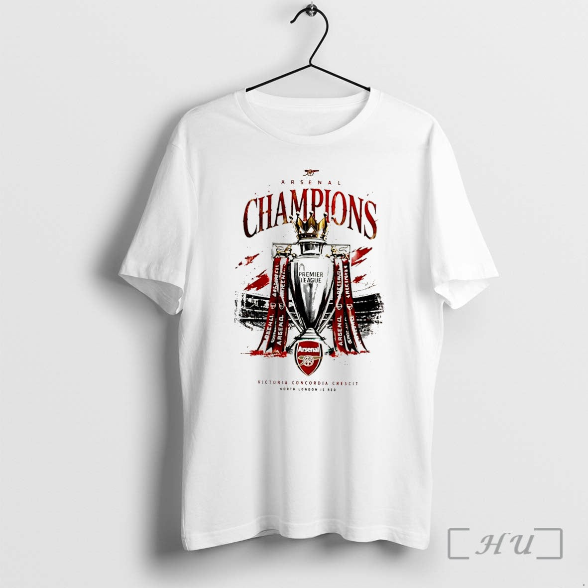 Officials Arsenal 2026 Premier League Champions North - Adult & Kids T-Shirts, Sweatshirts & Hoodies apparel design preview 1