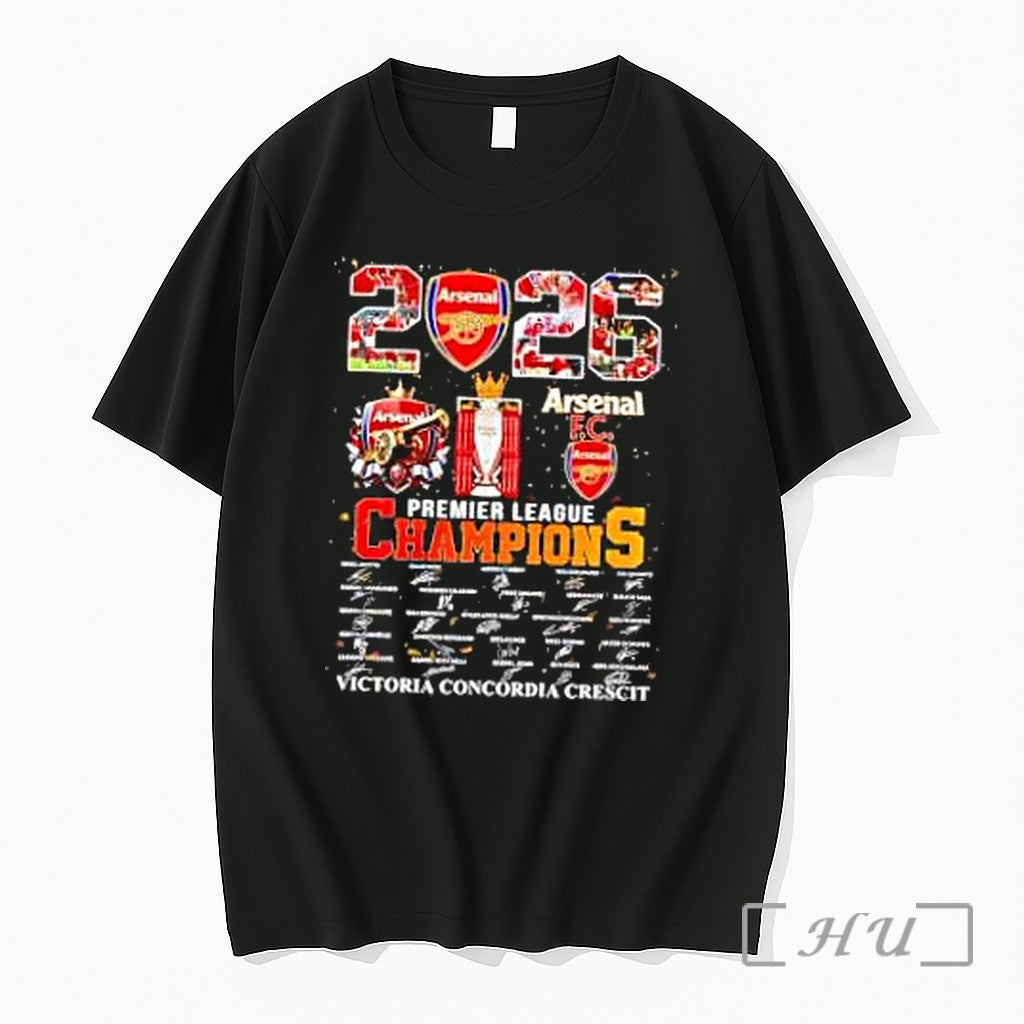 Officials Arsenal 2026 Premier League Champions - Adult & Kids T-Shirts, Sweatshirts & Hoodies apparel design preview 1