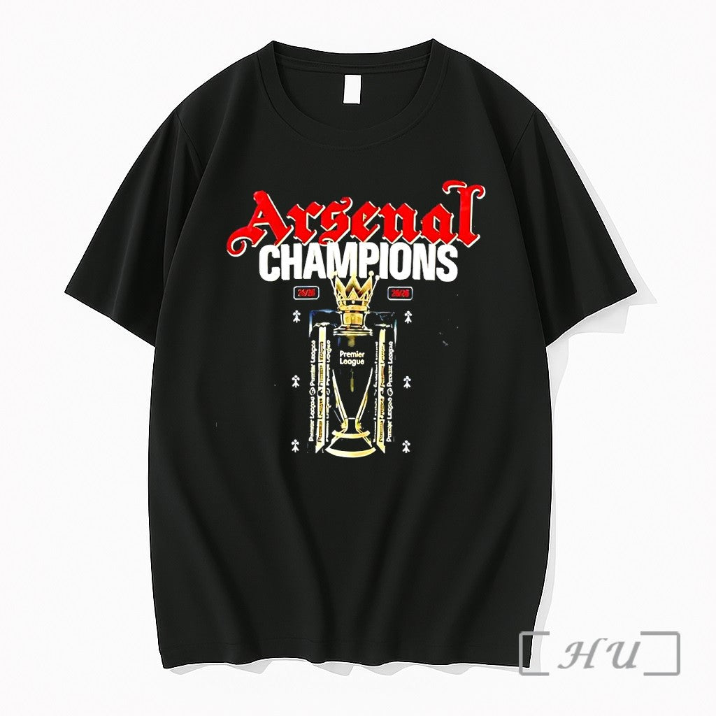 Officials Arsenal Champions Premier League 2025 2026 - Adult & Kids T-Shirts, Sweatshirts & Hoodies apparel design preview 1