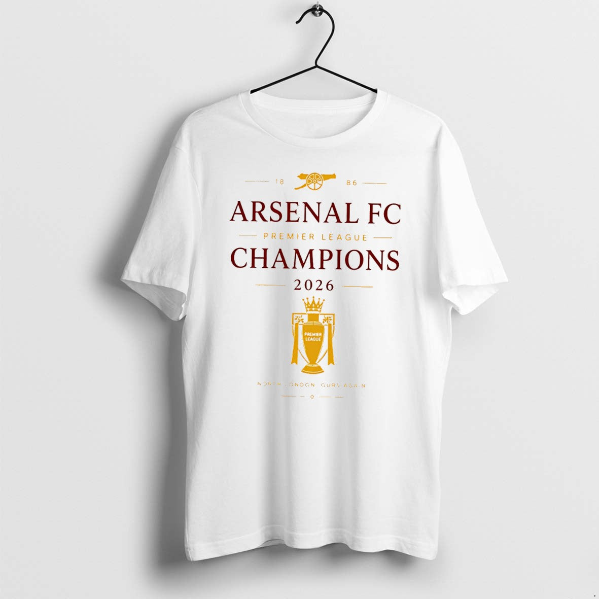 Officials Arsenal Fc Champions 2026 Premier League - Adult & Kids T-Shirts, Sweatshirts & Hoodies apparel design preview 1