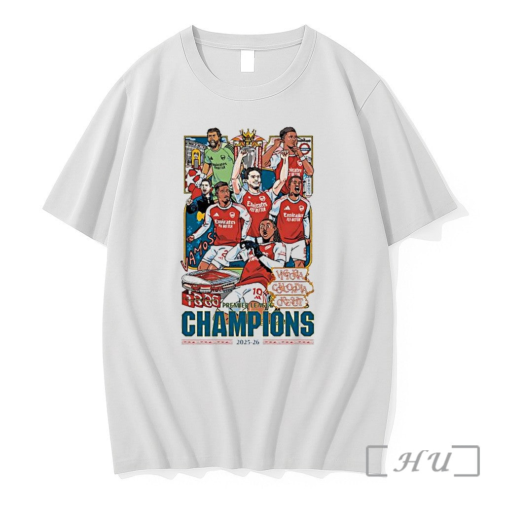 Officials Arsenal Fc Premier League Champions 2025 - Adult & Kids T-Shirts, Sweatshirts & Hoodies apparel design preview 1