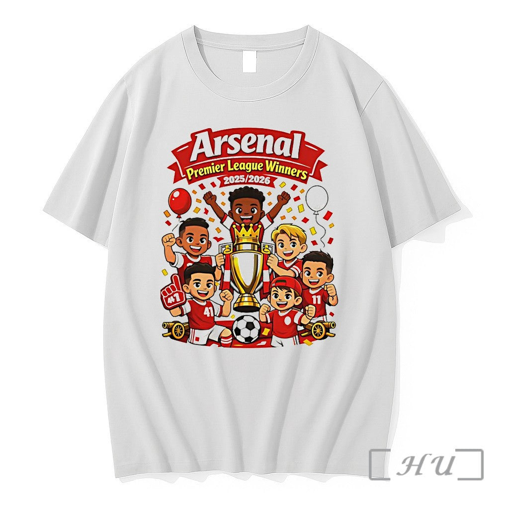 Officials Arsenal Fc Cartoon Premier League Winners - Adult & Kids T-Shirts, Sweatshirts & Hoodies apparel design preview 1