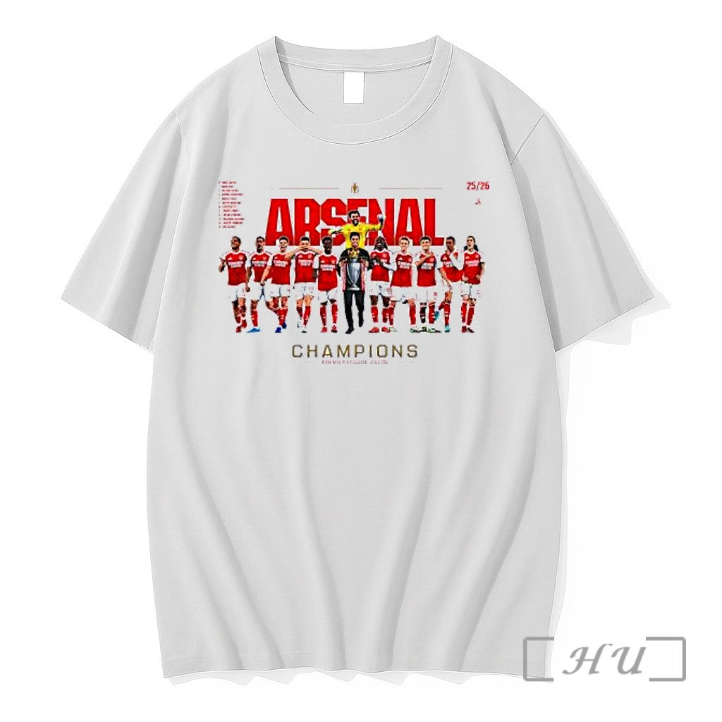 Officials Arsenal Premier League 2025 2026 Champions - Adult & Kids T-Shirts, Sweatshirts & Hoodies apparel design preview 1