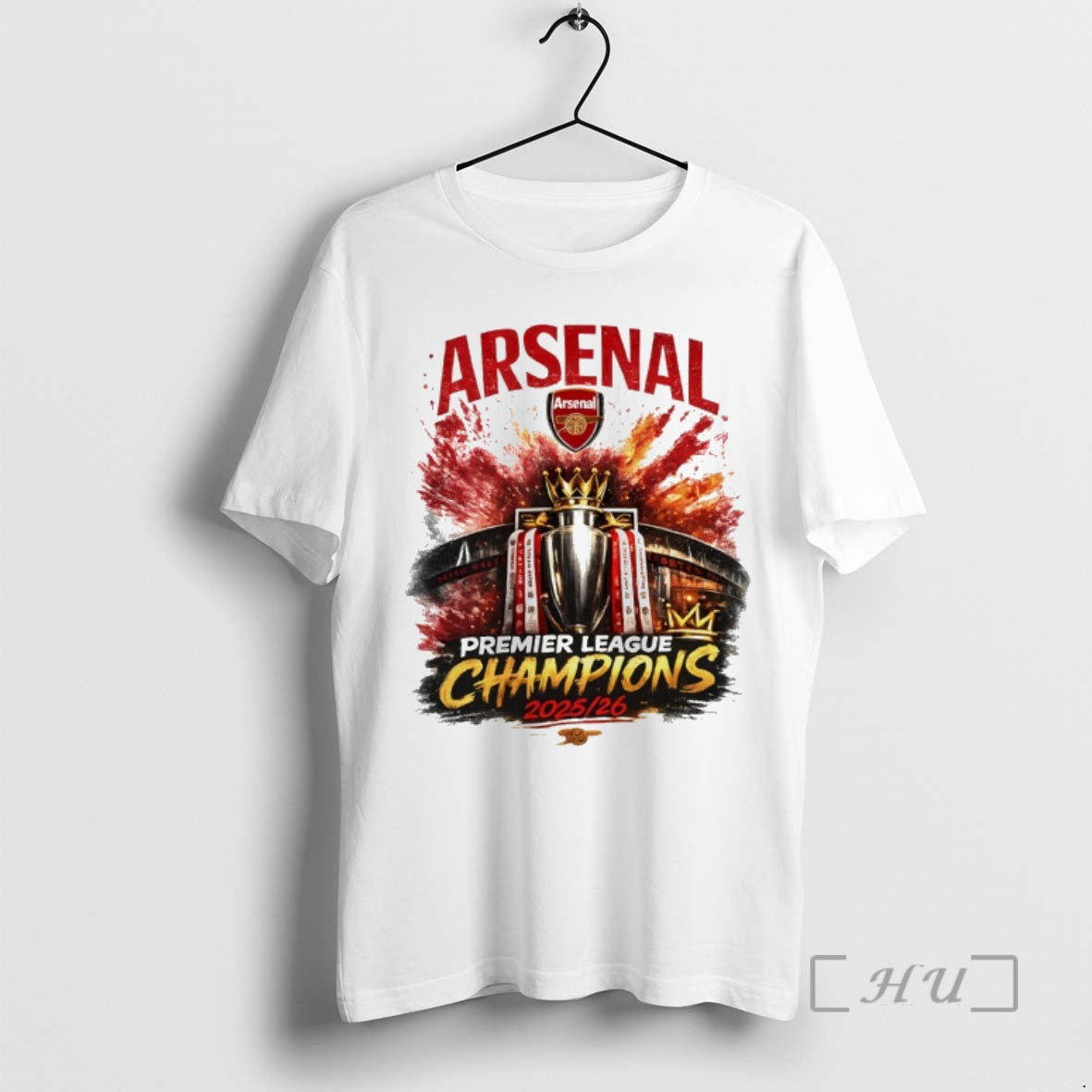 Officials Arsenal Premier League Champions 2025 26 - Adult & Kids T-Shirts, Sweatshirts & Hoodies apparel design preview 1