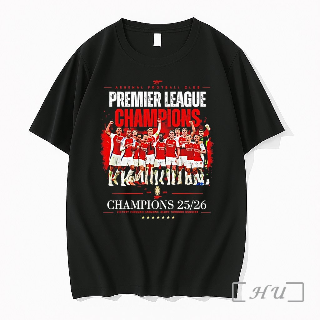 Officials Arsenal Premier League Fc Champions 25 26 - Adult & Kids T-Shirts, Sweatshirts & Hoodies apparel design preview 1
