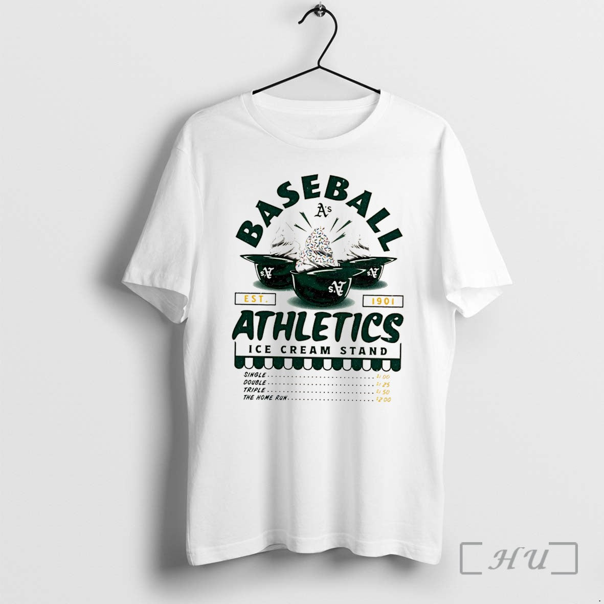 Officials Athletics Baseball Ice Cream Stand - Adult & Kids T-Shirts, Sweatshirts & Hoodies apparel design preview 1