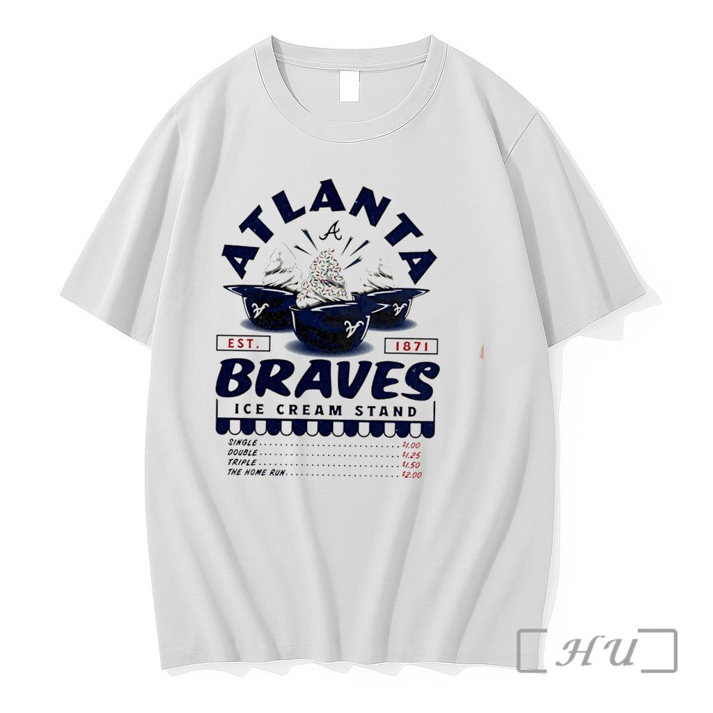 Officials Atlanta Braves Ice Cream Stand - Adult & Kids T-Shirts, Sweatshirts & Hoodies apparel design preview 1