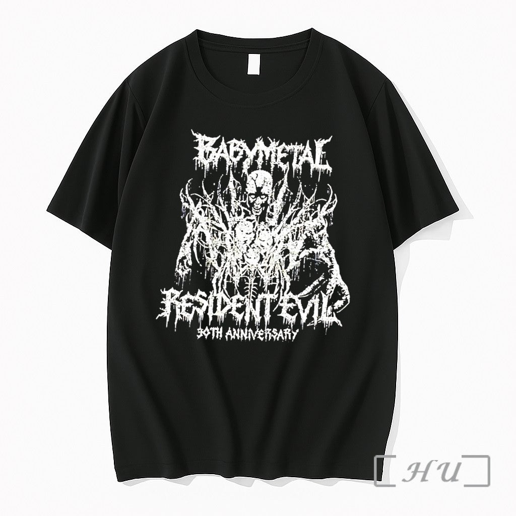 Officials Babymetal Resident Evil 30th Anniversary - Adult & Kids T-Shirts, Sweatshirts & Hoodies apparel design preview 1