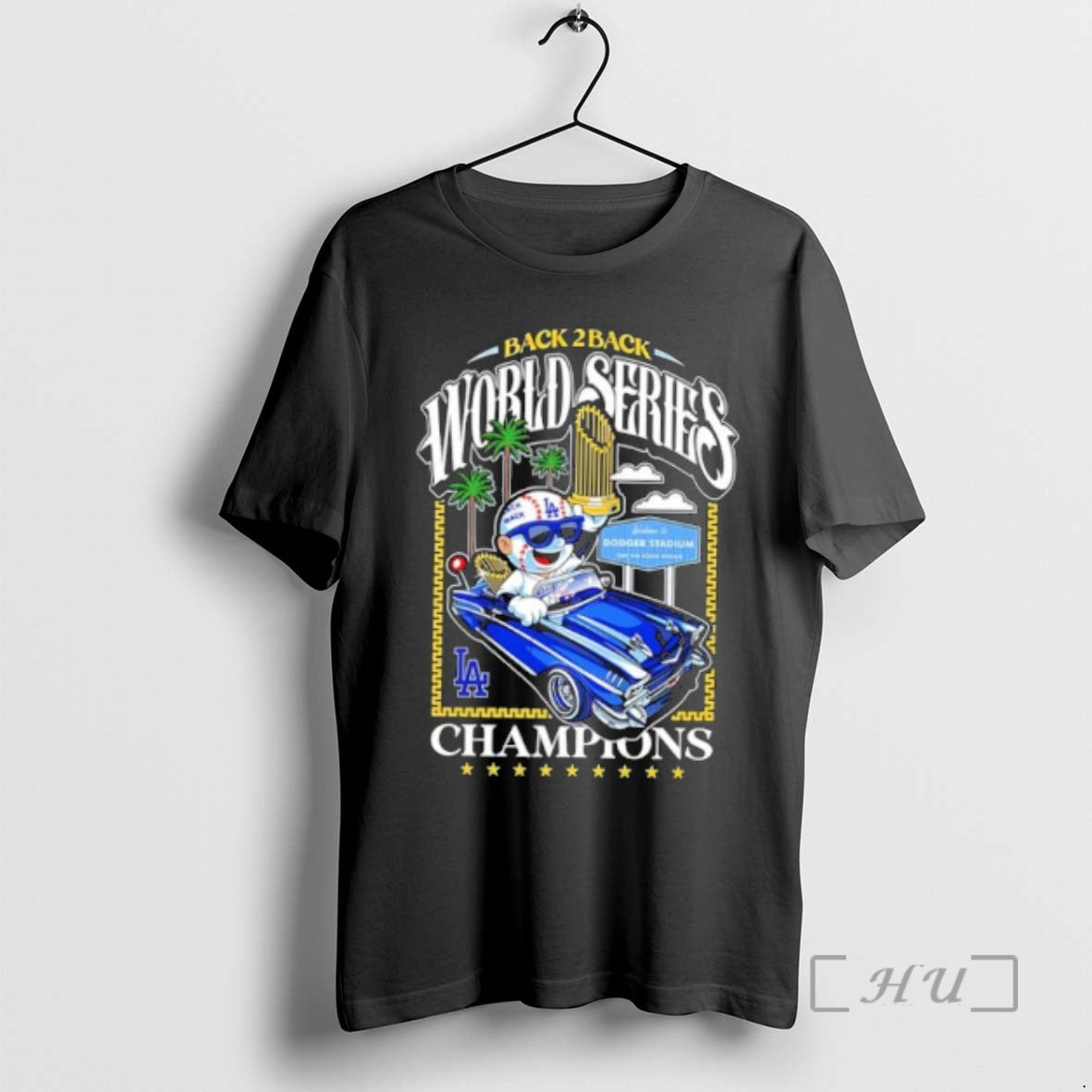 Officials Back 2 World Series Champions Dodger - Adult & Kids T-Shirts, Sweatshirts & Hoodies apparel design preview 1