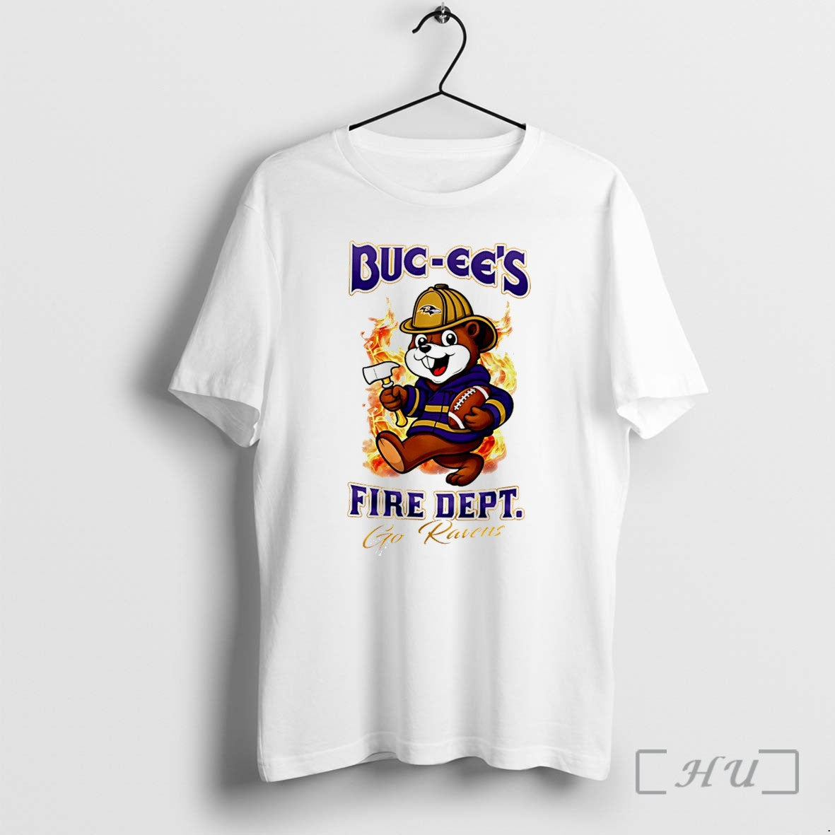 Officials Baltimore Ravens Buc Ees Fire Dept Go Bears - Adult & Kids T-Shirts, Sweatshirts & Hoodies apparel design preview 1